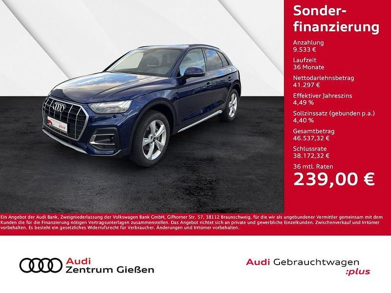 Navarrablau metallic Gebraucht 2024 Audi Q5 Advanced SUV | 50.830 € (Teuer) - Bild 1/4
