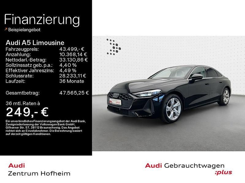 Mythosschwarz metallic Gebraucht 2025 Audi A5 Performance Coupé | 43.499 € - Bild 1/4