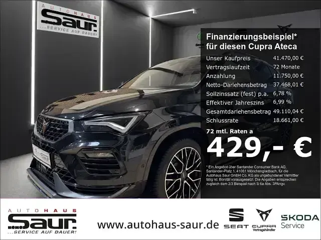 Gebraucht Cupra Ateca VZ 300 PS (220 kW) 2024 Schwarz SUV