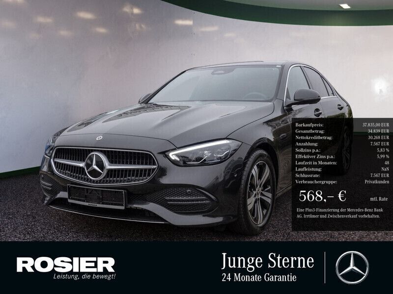 Grau Gebraucht 2024 Mercedes C180 Advanced Limousine | 37.835 € (Fairer Preis) - Bild 1/4