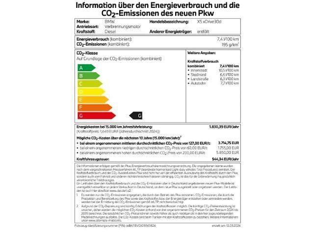 Neu BMW X5 M Sport 298 PS (219 kW) 2026 Schwarz SUV