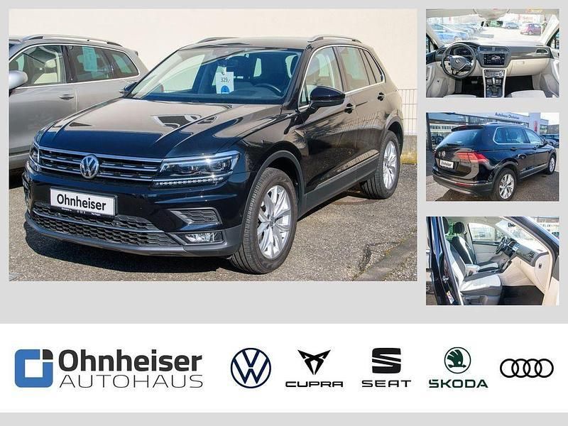 Schwarz metallic Gebraucht 2020 VW Tiguan Highline SUV | 36.450 € (Teuer) - Bild 1/4
