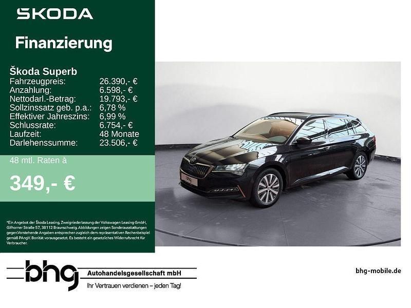 Schwarz Gebraucht 2022 Skoda Superb Ambition Kombi | 26.390 € (Etwas zu teuer) - Bild 1/4