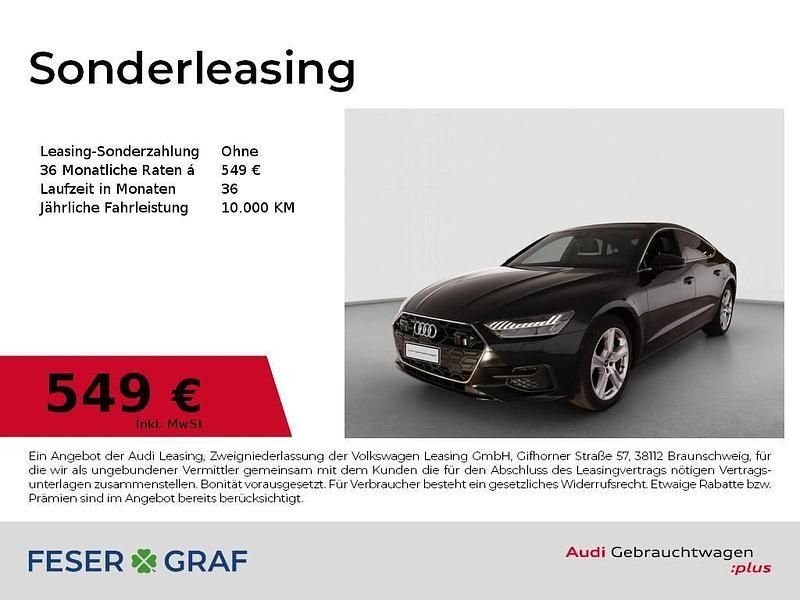 Mythosschwarz metallic Gebraucht 2025 Audi A7 Ambiente Limousine | 53.850 € (Guter Preis) - Bild 1/2