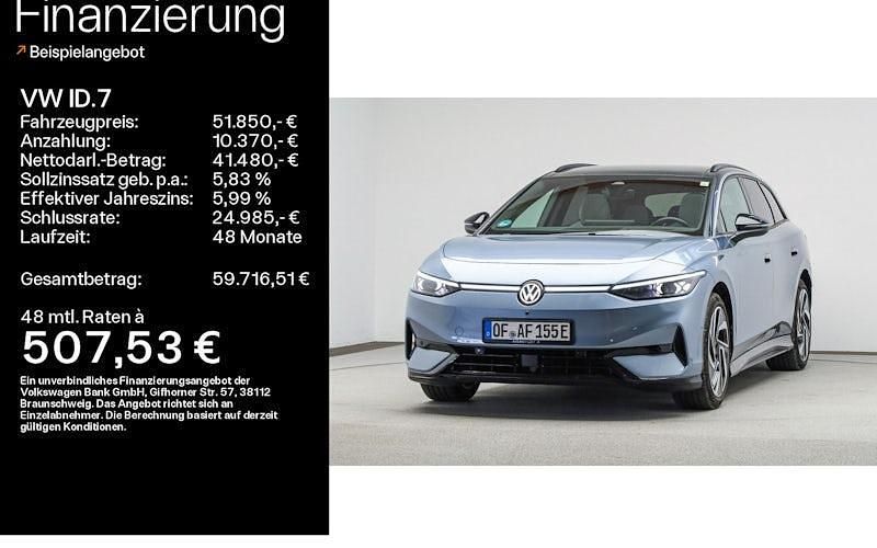 Blau Gebraucht 2024 VW ID.7 Pro Limousine | 51.850 € - Bild 1/4