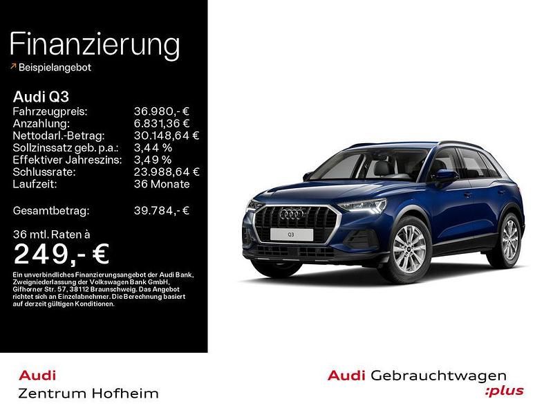Gebraucht Audi Q3 150 PS (110 kW) 2025 Navarrablau metallic SUV