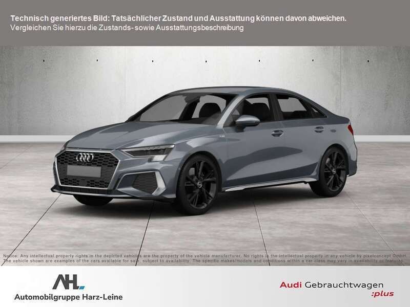 Grau Gebraucht 2023 Audi A3 Sportback S-Line Limousine | 32.312 € (Fairer Preis) - Bild 1/4