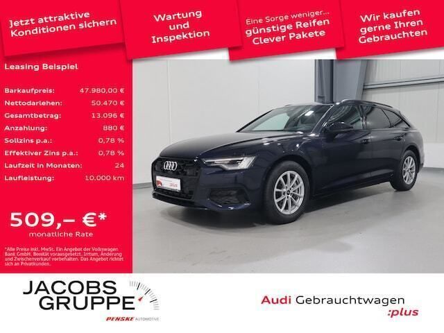 Firmamentblau metallic Gebraucht 2024 Audi A6 Advanced Plus Kombi | 47.980 € - Bild 1/4