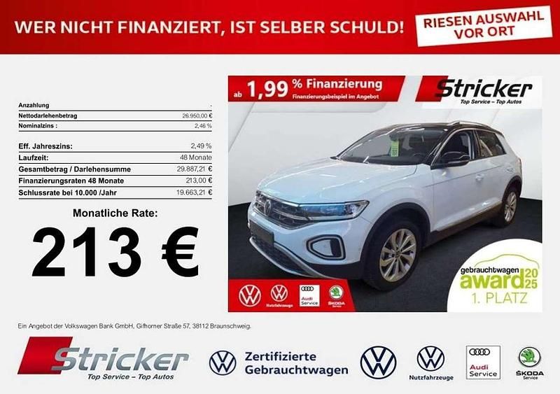 Weiß Gebraucht 2024 VW T-Roc Style SUV | 26.949 € (Superpreis) - Bild 1/3