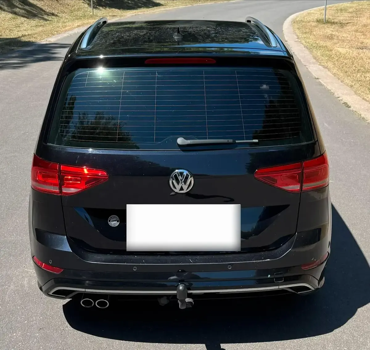 Gebraucht VW Touran R-line 150 PS (110 kW) 2016 Schwarz Van / Kleinbus