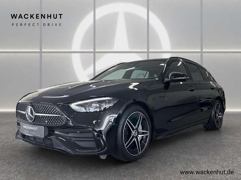 Ung. schwarz unilack Gebraucht 2023 Mercedes C180 AMG Kombi | 38.490 € (Teuer) - Bild 1/4