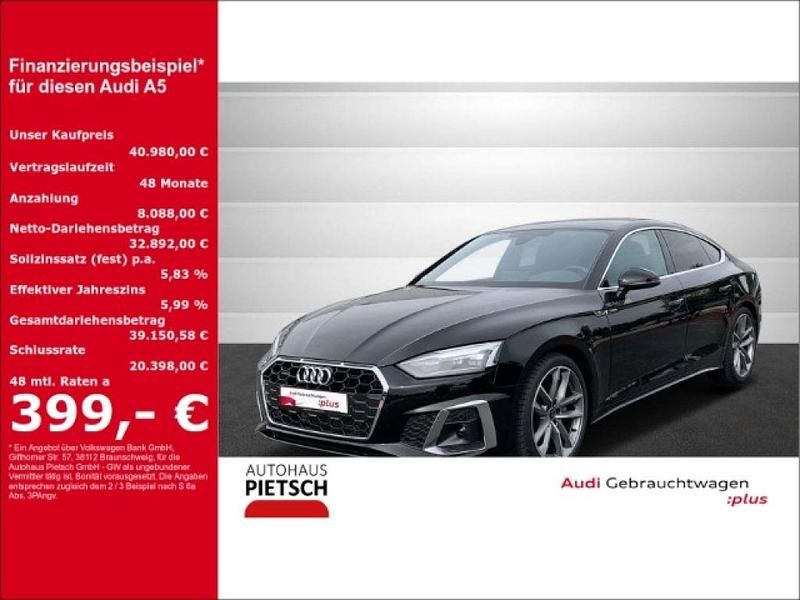 Schwarz Gebraucht 2022 Audi A5 S-Line Coupé | 40.980 € (Fairer Preis) - Bild 1/4