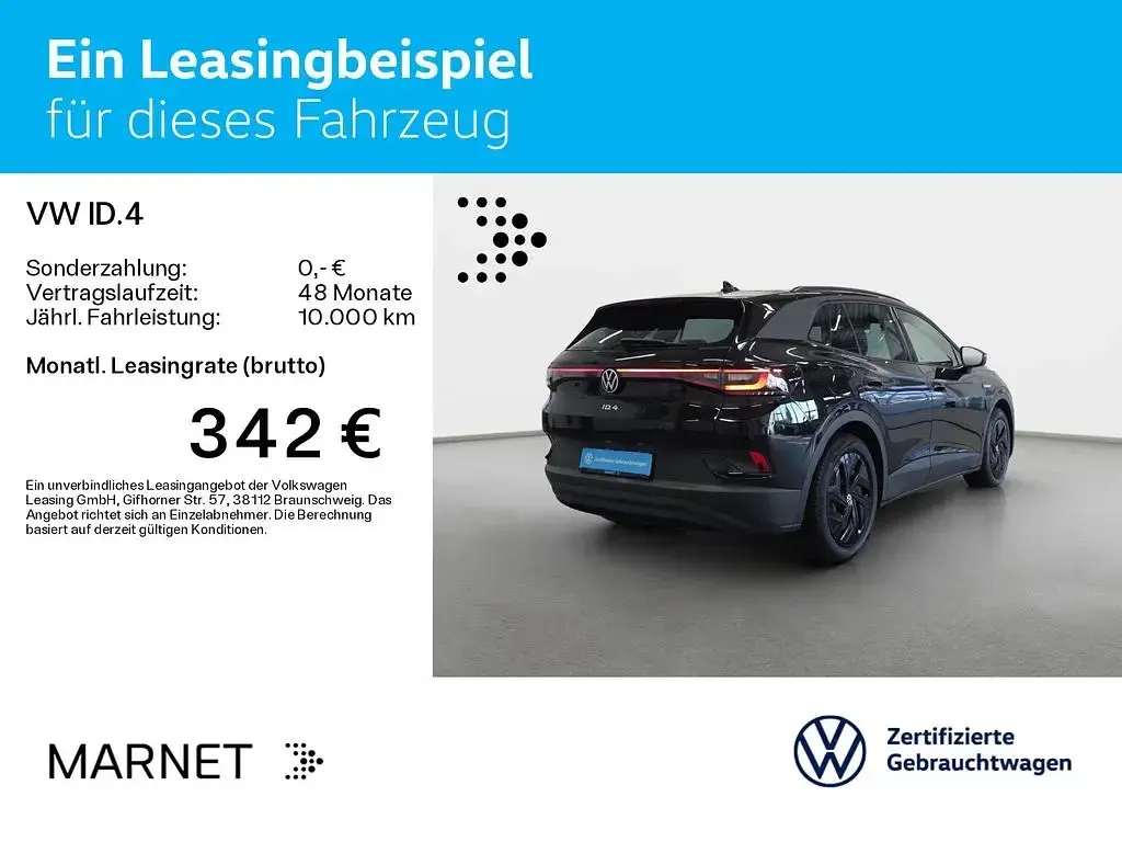 Gebraucht VW ID.4 Pro Performance 150 kW (204 PS) 2022 Mythosschwarz metallic SUV