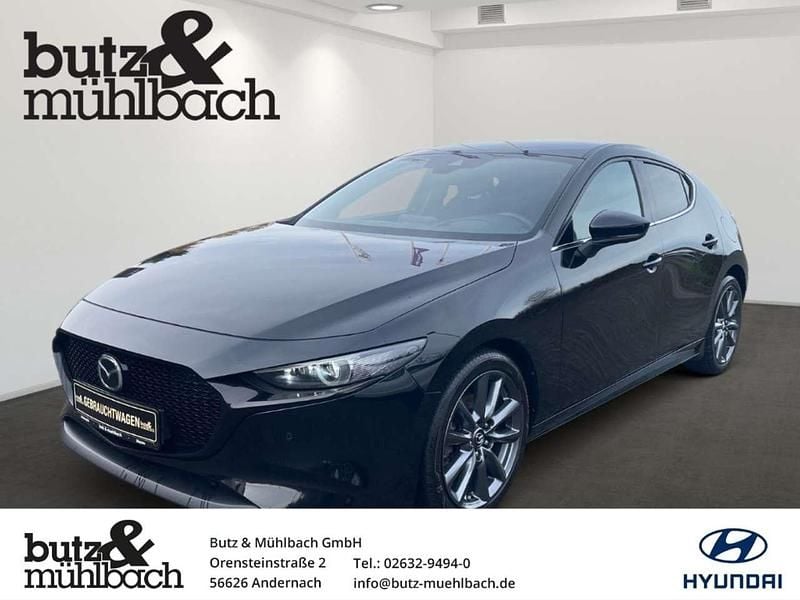 Jet black Gebraucht 2020 Mazda 3 Selection Limousine | 17.990 € (Guter Preis) - Bild 1/3