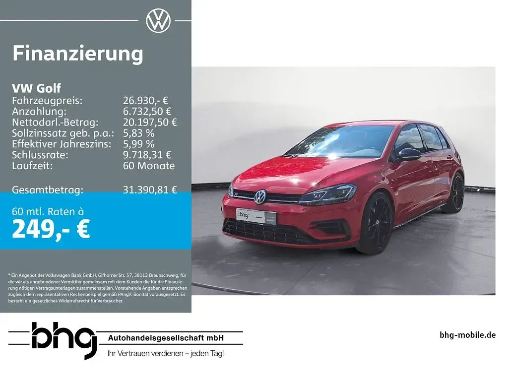 Gebraucht VW Golf VII R 310 PS (228 kW) 2017 Limousine