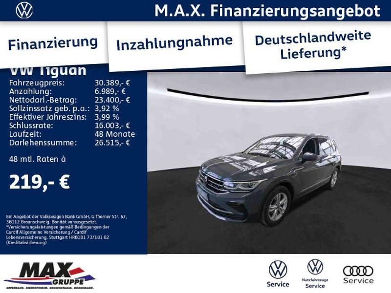 Grau Gebraucht 2021 VW Tiguan Elegance SUV | 30.389 € (Guter Preis) - Bild 1/4