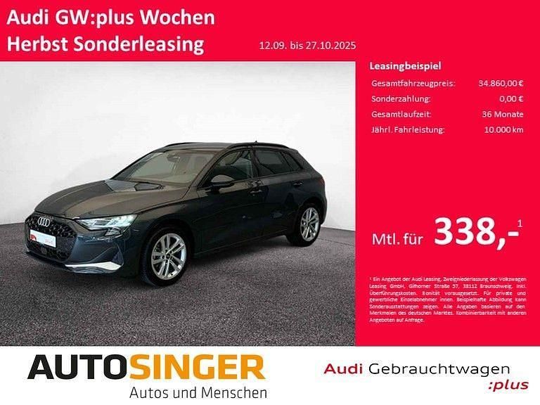 Manhattangrau metallic Gebraucht 2024 Audi A3 Sportback Advanced Plus Limousine | 34.860 € (Fairer Preis) - Bild 1/4
