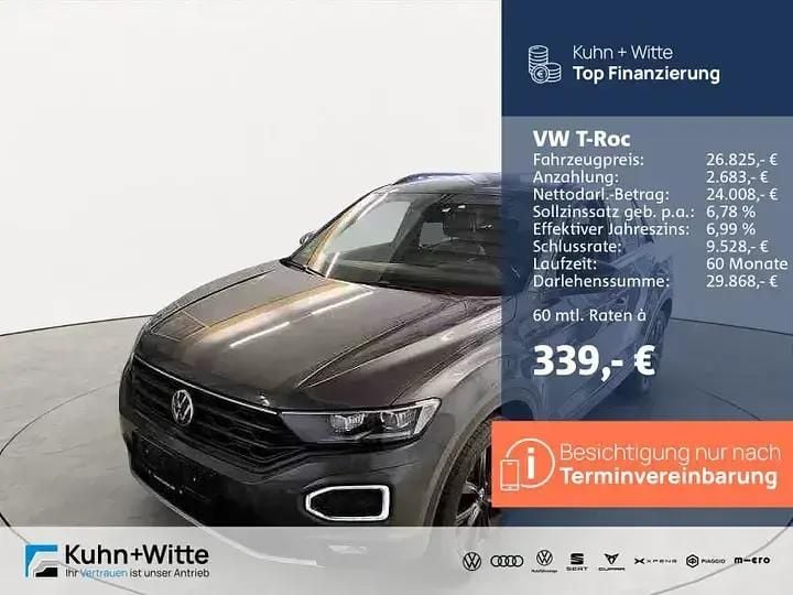 Grau Gebraucht 2021 VW T-Roc Sportline SUV | 26.825 € (Fairer Preis) - Bild 1/3