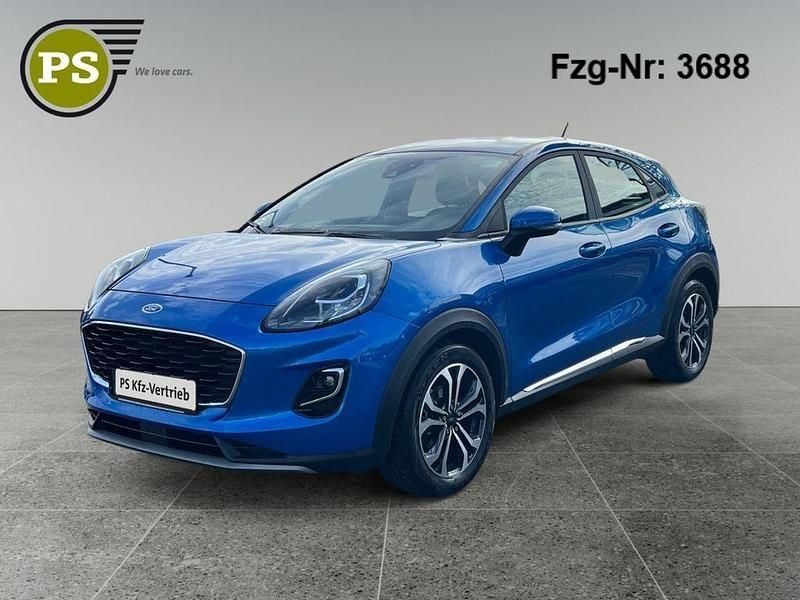 Blau Gebraucht 2022 Ford Puma Titanium SUV | 13.480 € (Superpreis) - Bild 1/4