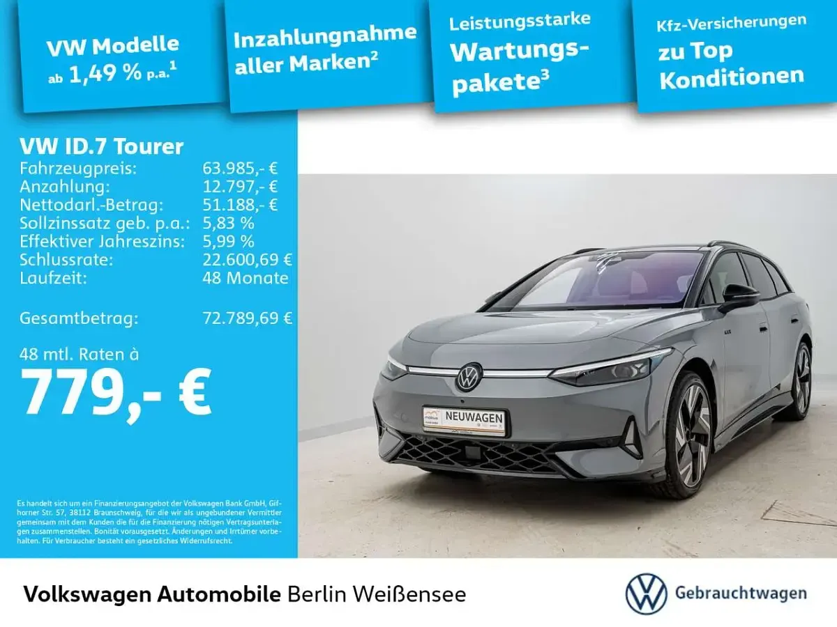 Gebraucht VW ID.7 GTX 250 kW (340 PS) 2026 Grau Kombi