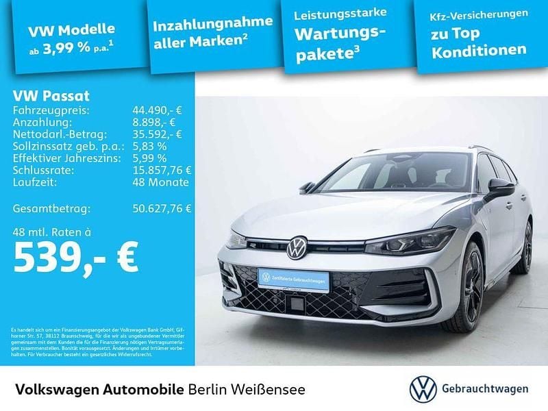 Oyster silver metallic Gebraucht 2024 VW Passat R-line Kombi | 44.490 € (Guter Preis) - Bild 1/4