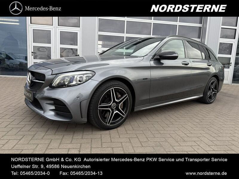 Lack selenitgrau Gebraucht 2019 Mercedes C300e AMG line Kombi | 31.888 € (Teuer) - Bild 1/4
