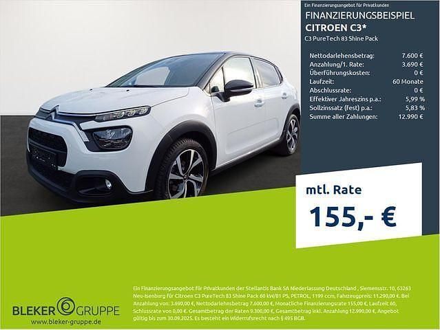 Polar weiß Gebraucht 2021 Citroën C3 PureTech Kleinwagen | 11.290 € (Fairer Preis) - Bild 1/3