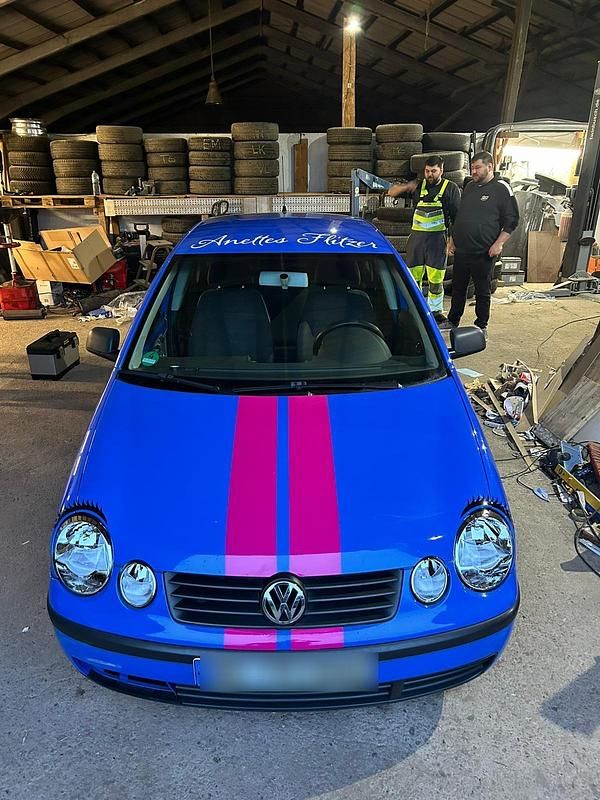 Blau Gebraucht 2003 VW Polo Kleinwagen | 350 € (Superpreis) - Bild 1/4