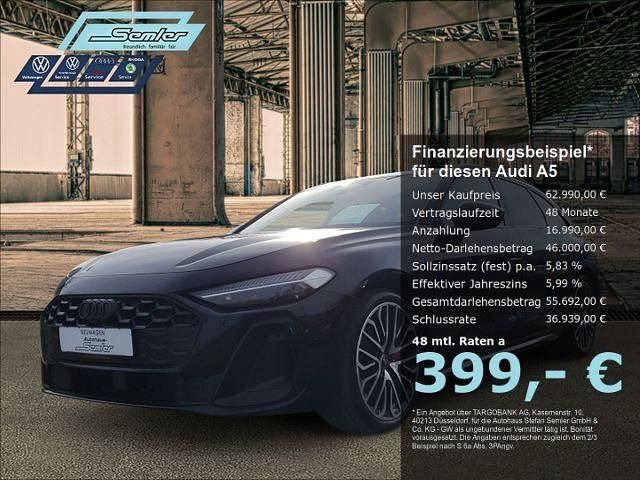 Schwarz Gebraucht 2025 Audi A5 S-Line Coupé | 62.990 € (Etwas zu teuer) - Bild 1/4