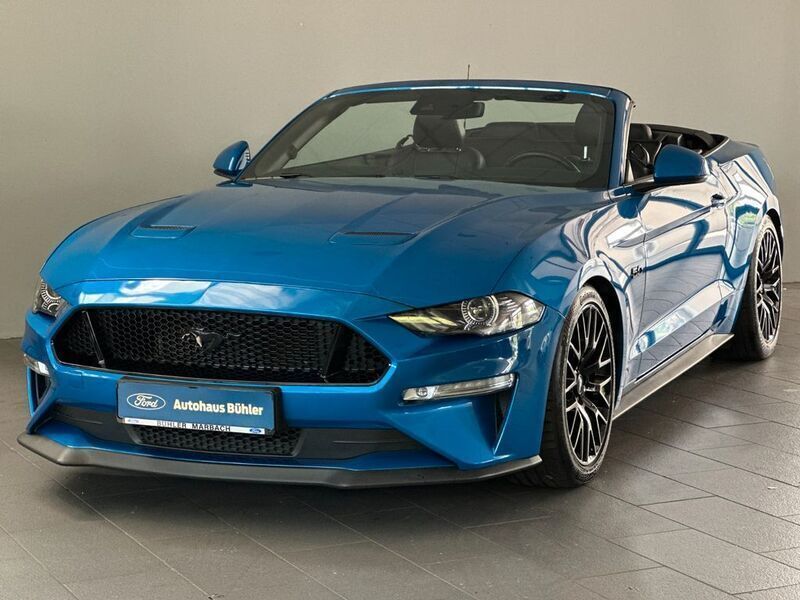 Blau Gebraucht 2020 Ford Mustang GT Convertible Cabrio | 42.800 € (Guter Preis) - Bild 1/4