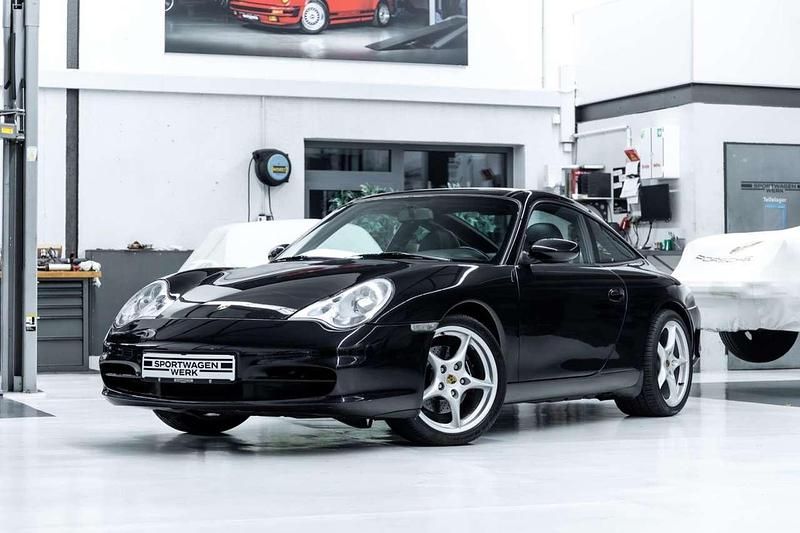 Basaltschwarzmetallic Gebraucht 2002 Porsche 996 Cabrio | 37.890 € (Teuer) - Bild 1/4
