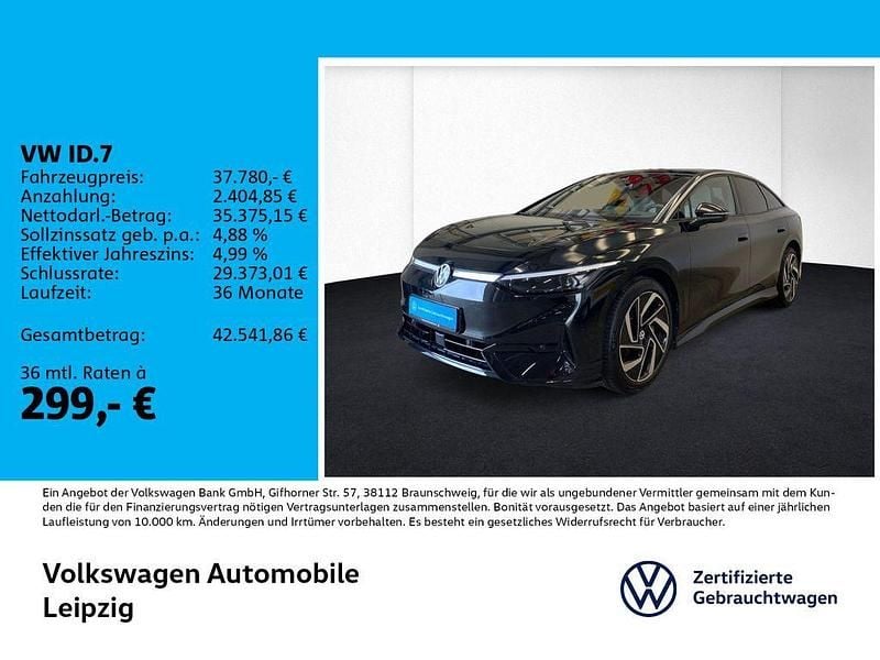 Gebraucht VW ID.7 Pro 210 kW (286 PS) 2023 Schwarz Kleinwagen
