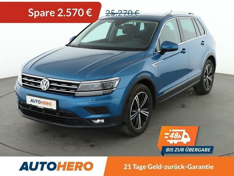 Blau Gebraucht 2019 VW Tiguan Join SUV | 22.700 € (Guter Preis) - Bild 1/3