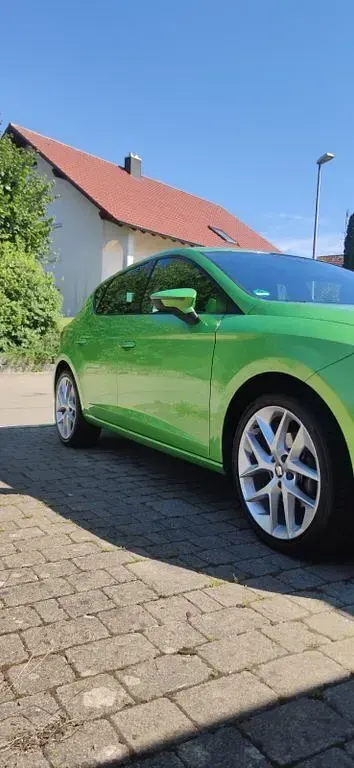 Brugt Seat Leon Reference 110 HK (80 kW) 2014 Grøn Sedan