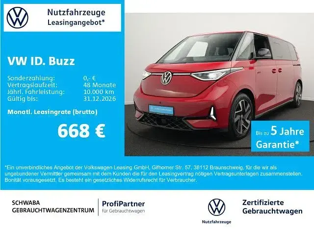 Gebraucht VW ID. Buzz GTX 250 kW (340 PS) 2025 Kirschrot Van / Kleinbus