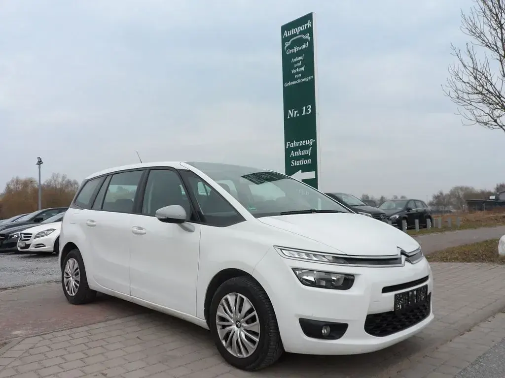Gebraucht Citroën Grand C4 Picasso Seduction 116 PS (85 kW) 2015 Weiß Van / Kleinbus