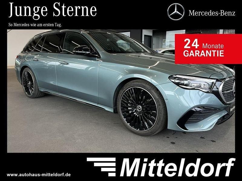 Lack verdesilber Gebraucht 2024 Mercedes E300 Premium Limousine | 67.880 € (Teuer) - Bild 1/4
