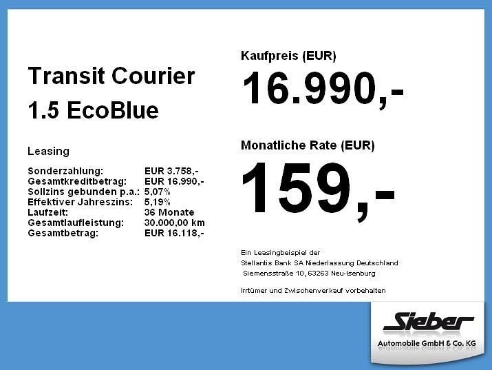 Gebraucht Ford Transit Trend 101 PS (74 kW) 2024 Weiß Limousine