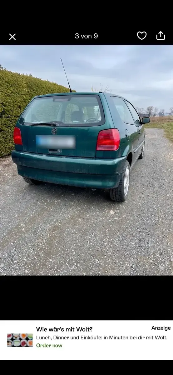 Usata VW Polo 50 CV (36 kW) 1996 Verde Utilitaria