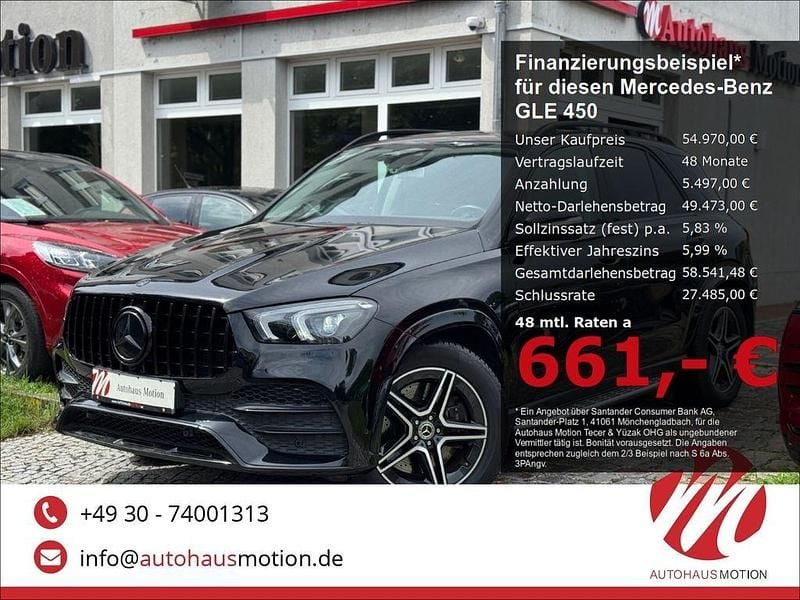 Ung. schwarz unilack Gebraucht 2019 Mercedes GLE450 AMG AMG line SUV | 54.970 € (Superpreis) - Bild 1/4