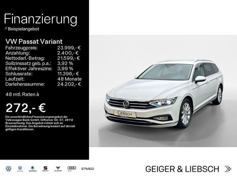 Weiß Gebraucht 2020 VW Passat Elegance Kombi | 24.299 € (Fairer Preis) - Bild 1/4