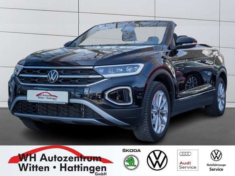 Deep black perleffekt Gebraucht 2024 VW T-Roc Cabriolet Style Cabrio | 27.889 € (Guter Preis) - Bild 1/4