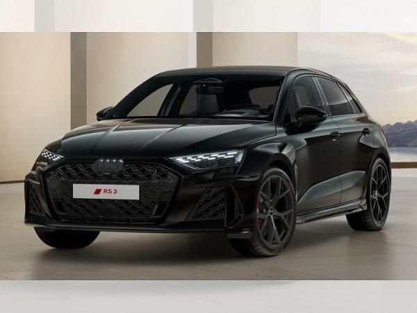 Schwarz (mythosschwarz metallic) Neu 2025 Audi RS3 Sportback Comfort Kleinwagen | 68.890 € (Guter Preis) - Bild 1/4
