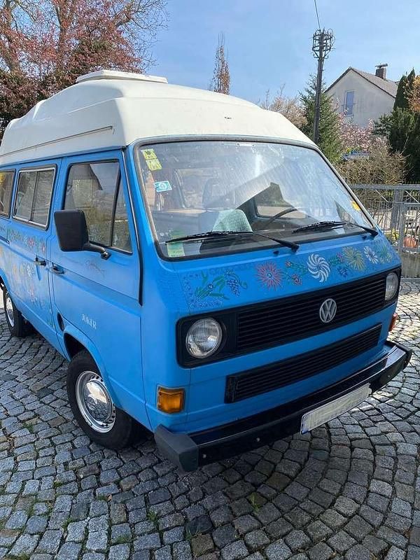 Blau Gebraucht 1982 VW T3 California Van | 13.000 € - Bild 1/4
