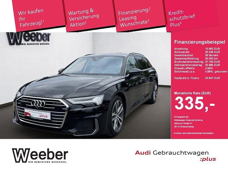 Brillantschwarz Gebraucht 2022 Audi A6 S-Line Kombi | 43.847 € (Superpreis) - Bild 1/4