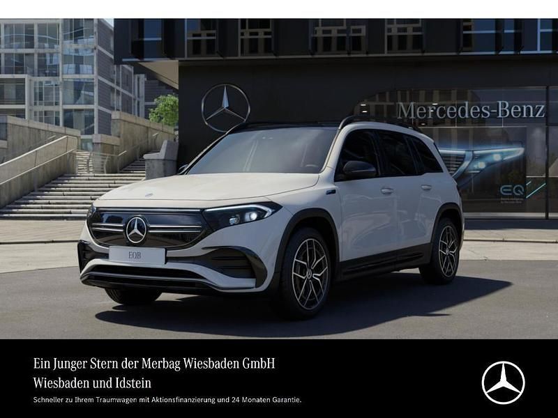 Polarweiß Gebraucht 2022 Mercedes EQB300 AMG line SUV | 37.490 € (Teuer) - Bild 1/4