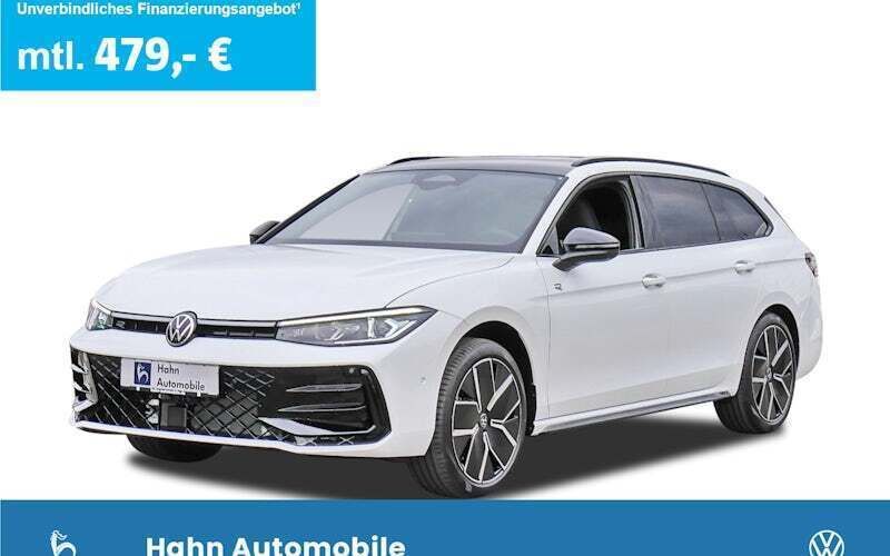 Oryxweiß perlmutteffekt/dach grenadillschwarz metallic Gebraucht 2024 VW Passat R-line Kombi | 51.990 € (Teuer) - Bild 1/4