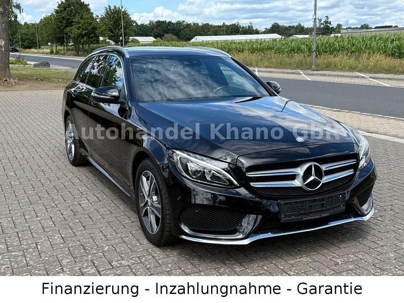 Schwarz Gebraucht 2015 Mercedes C250 AMG line Kombi | 20.950 € (Guter Preis) - Bild 1/4