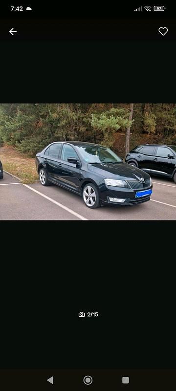 Schwarz Gebraucht 2013 Skoda Rapid Kleinwagen | 3.800 € (Fairer Preis) - Bild 1/4