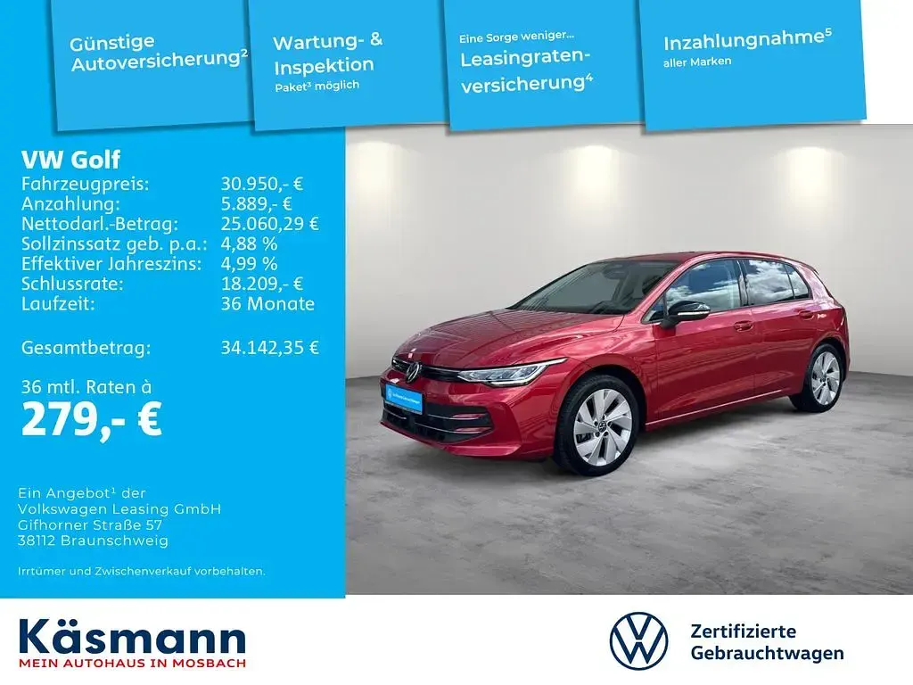 Gebraucht VW Golf VIII Goal 150 PS (110 kW) 2025 Rot Limousine